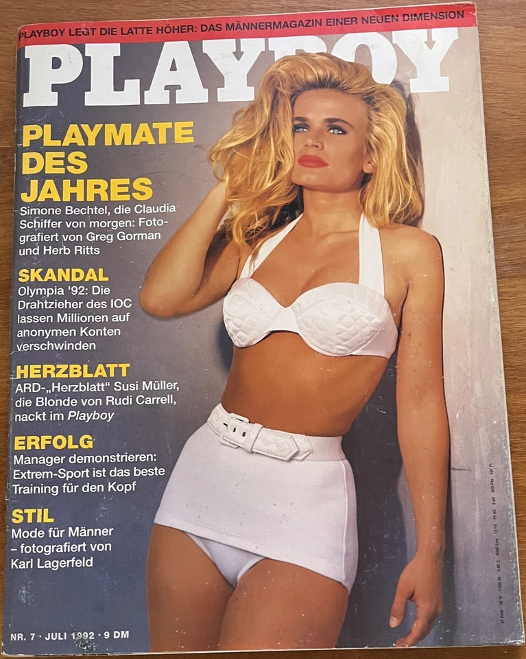 PLAYBOY (Germany) magazine side cover  July 1992