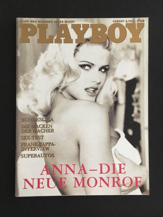 PLAYBOY (Germany) magazine side cover  August 1993