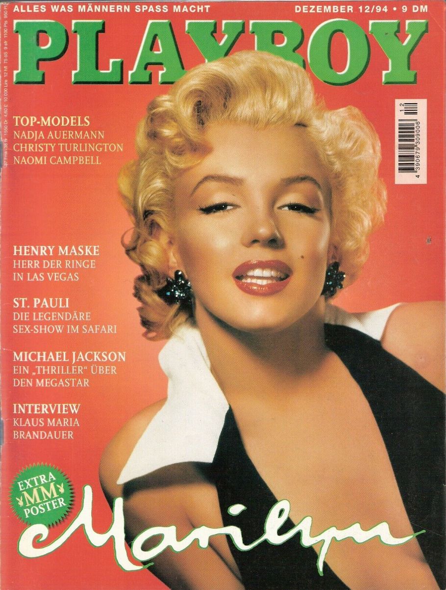 PLAYBOY (Germany) magazine side cover  December 1994