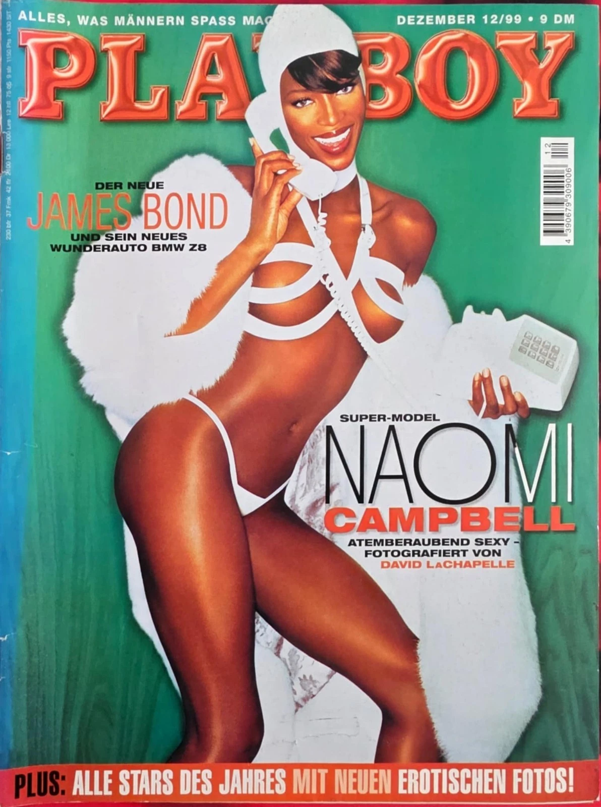 PLAYBOY (Germany) magazine side cover  December 1999