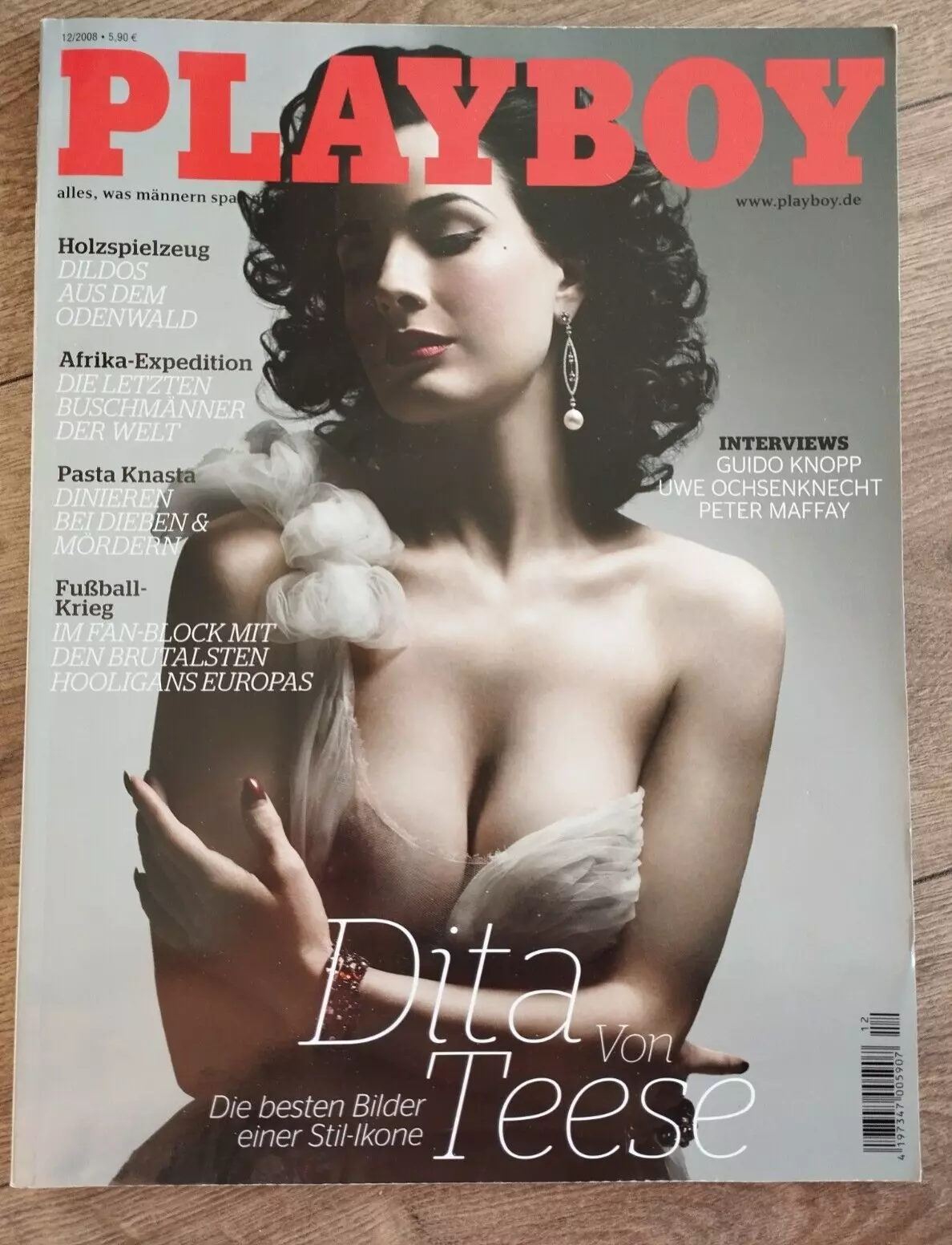PLAYBOY (Germany) magazine side cover  December 2008