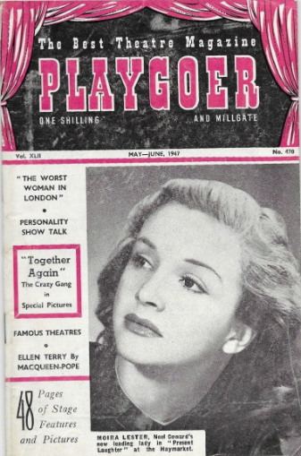 PLAYGOER magazine side cover Issue 470  May/June 1947