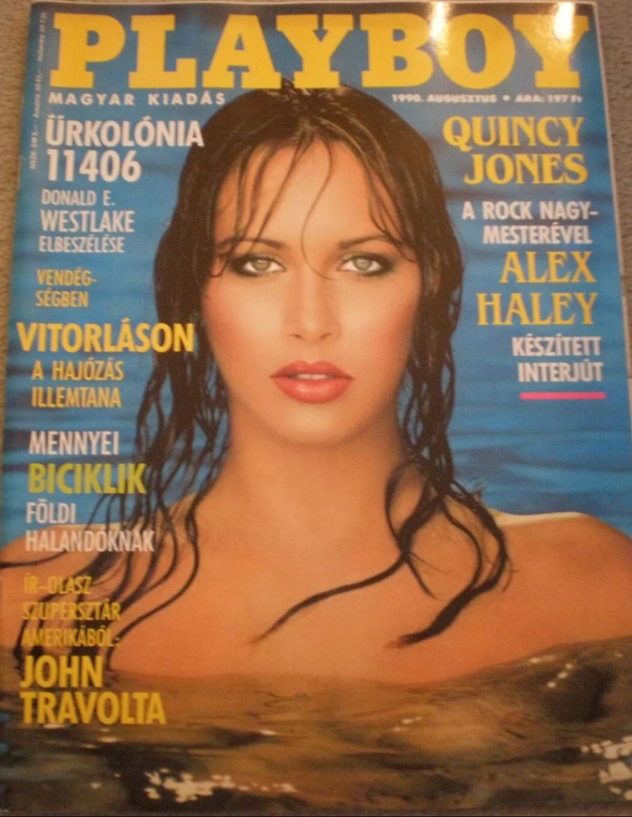 PLAYBOY HUNGARY magazine side cover Issue 9  August 1990