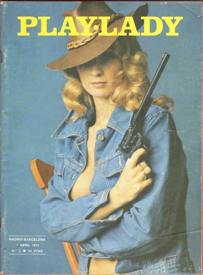 PLAYLADY magazine side cover Issue 2   1975