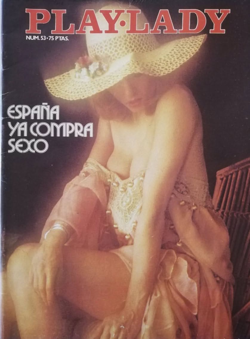 PLAYLADY magazine side cover Issue 52   1977