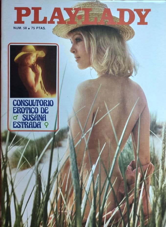 PLAYLADY magazine side cover Issue 58   1977