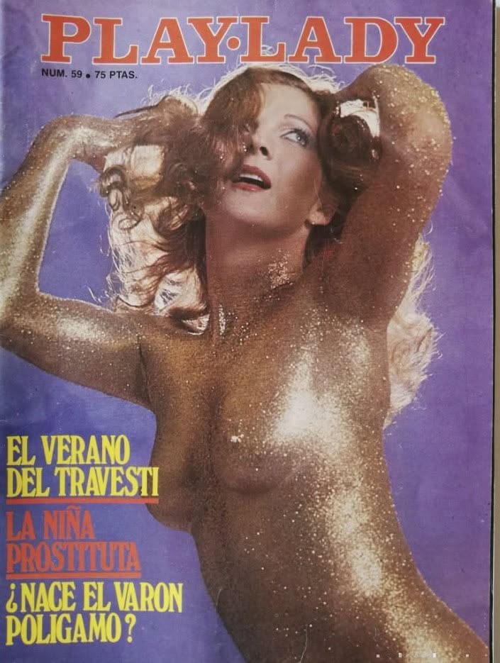 PLAYLADY magazine side cover Issue 59   1977