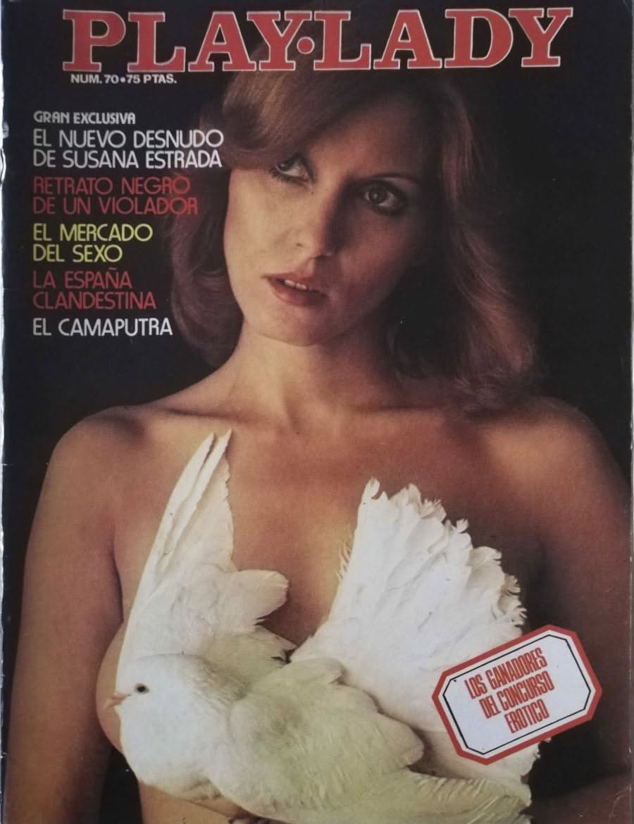 PLAYLADY magazine side cover Issue 70   1977