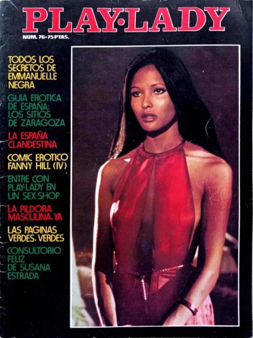 PLAYLADY magazine side cover Issue 76   1978