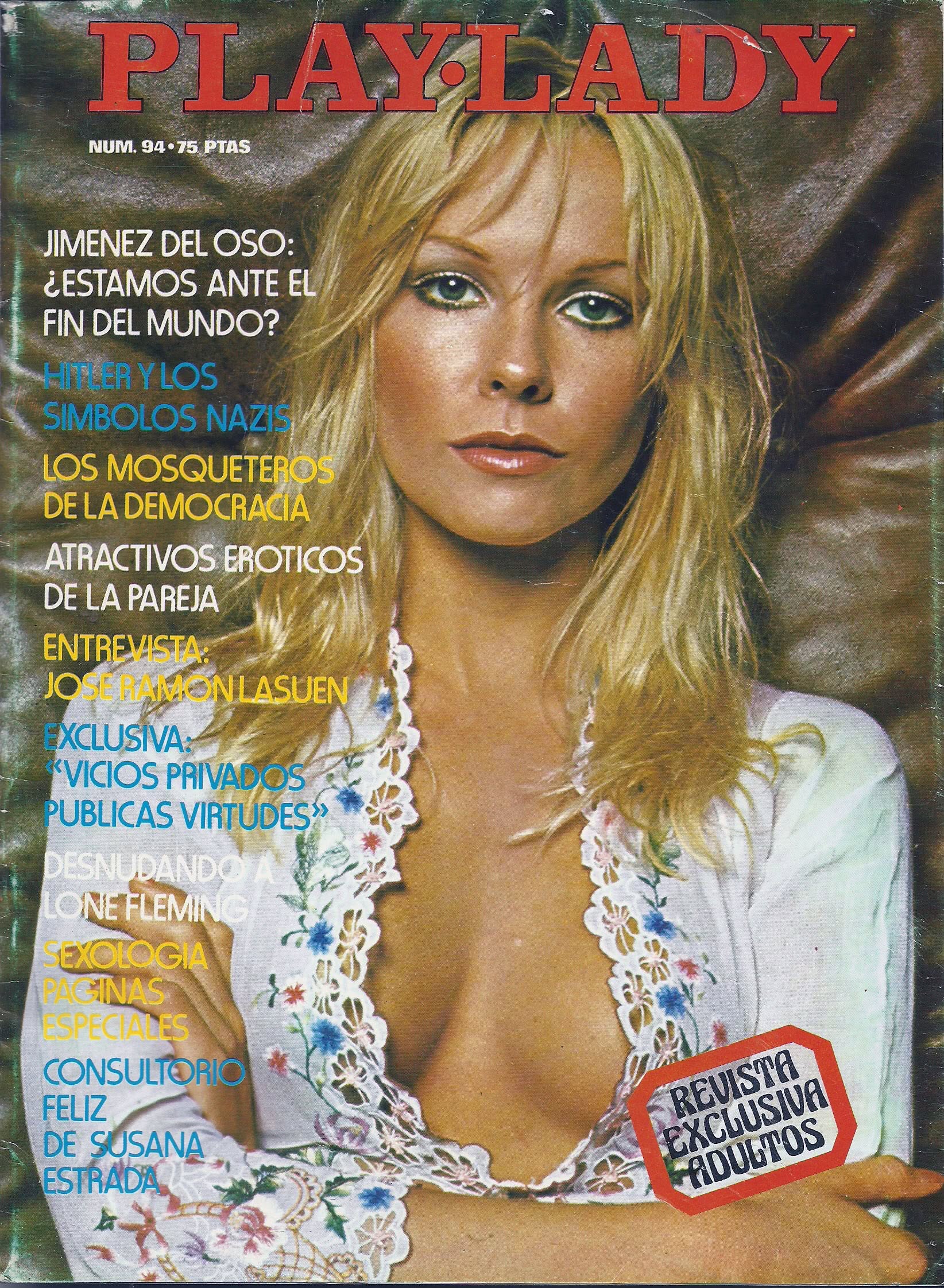 PLAYLADY magazine side cover Issue 94   1978