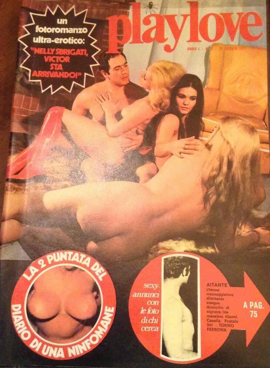 PLAYLOVE magazine side cover Issue 2 15 August 1971