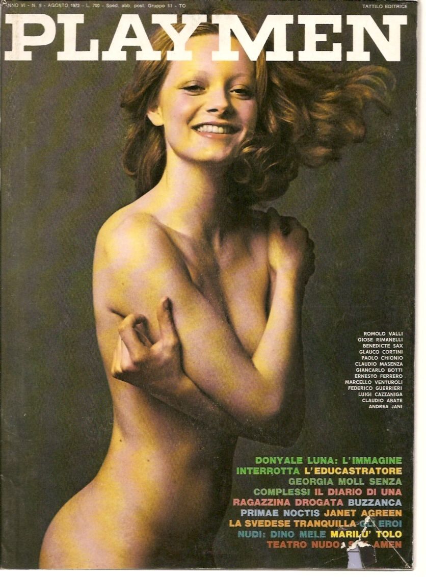 PLAYMEN magazine side cover August 1972