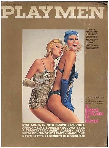 PLAYMEN magazine side cover January 1973
