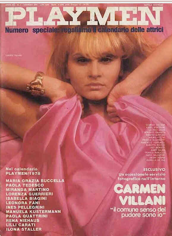 PLAYMEN magazine side cover January 1978