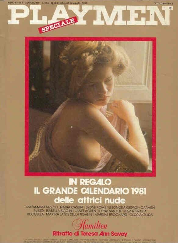 PLAYMEN magazine side cover January 1981