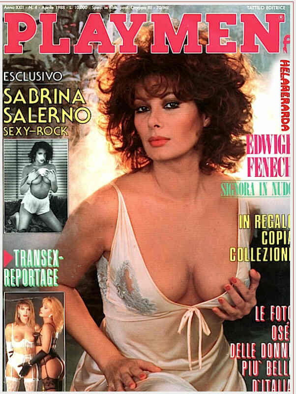 PLAYMEN magazine side cover April 1988