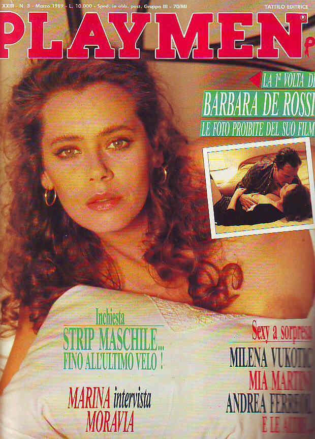 PLAYMEN magazine side cover March 1989