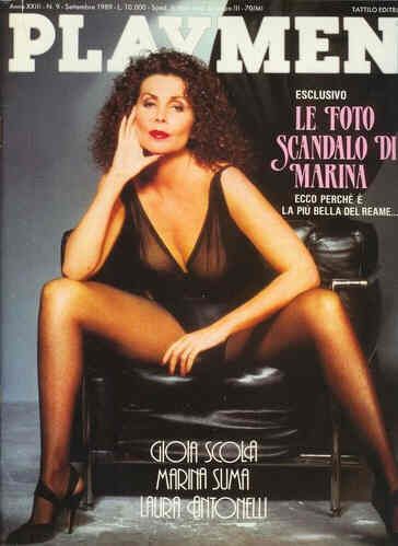 PLAYMEN magazine side cover September 1989