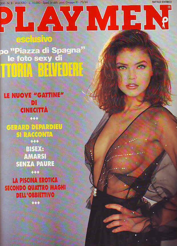 PLAYMEN magazine side cover August 1992