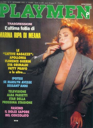 PLAYMEN magazine side cover September 1992