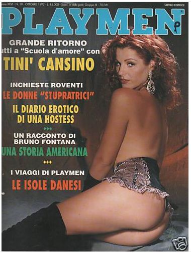 PLAYMEN magazine side cover October 1992