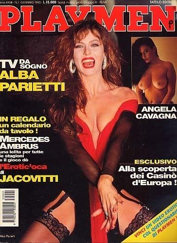 PLAYMEN magazine side cover January 1993