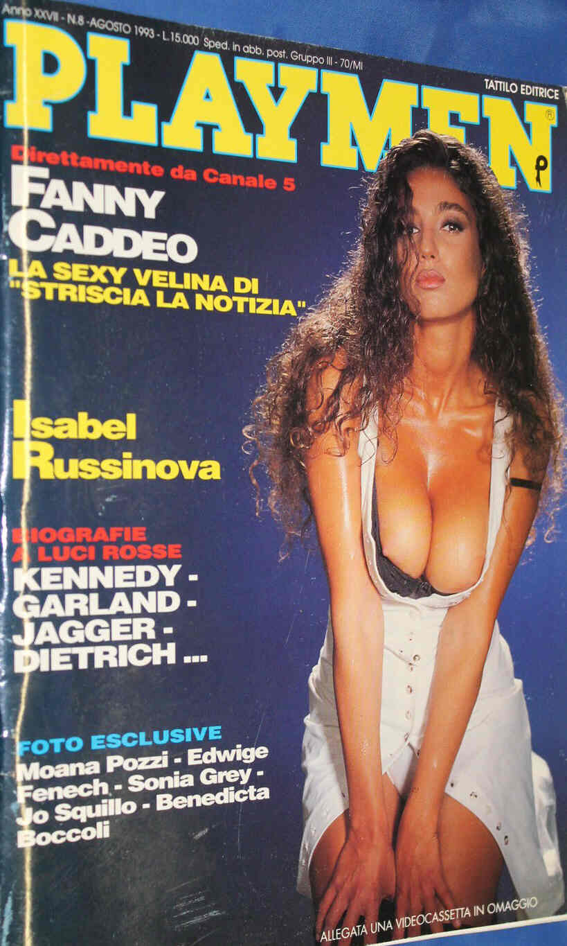 PLAYMEN magazine side cover August 1993