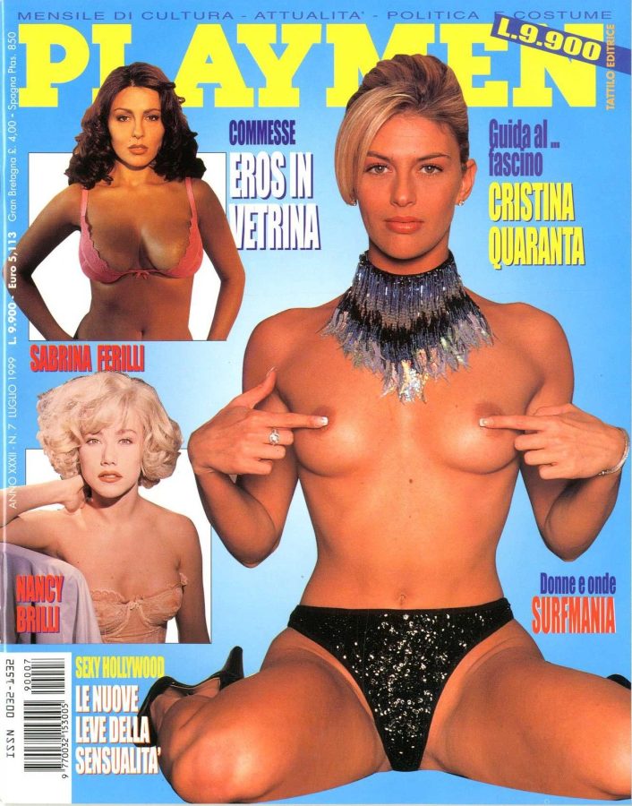 PLAYMEN magazine side cover July 1999