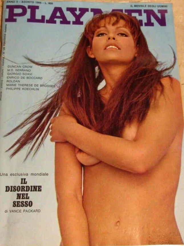 PLAYMEN magazine side cover  August 1968