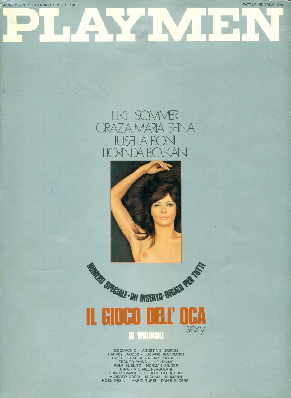 PLAYMEN magazine side cover  January 1971