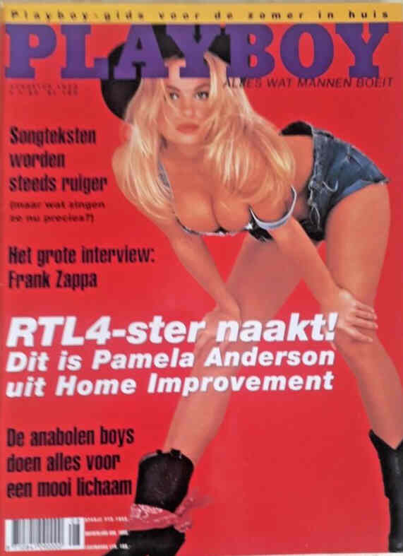 PLAYBOY NETHERLANDS magazine side cover  August 1993