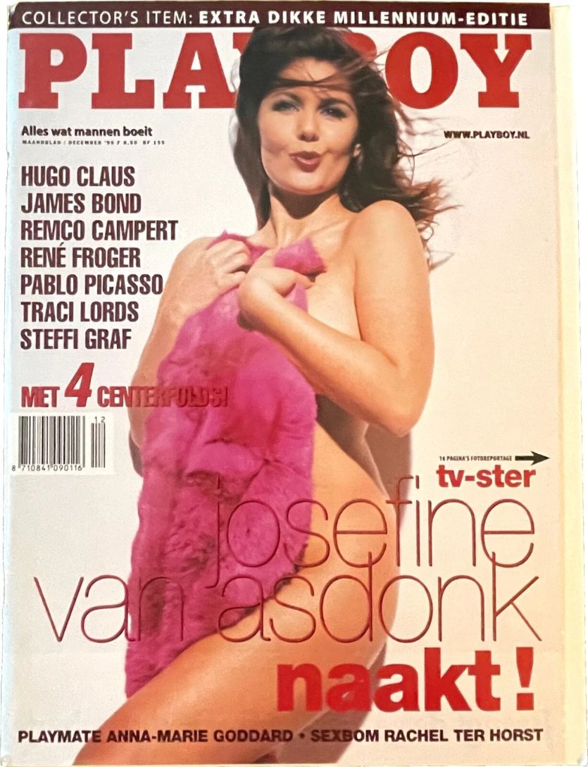 PLAYBOY NETHERLANDS magazine side cover  December 1999