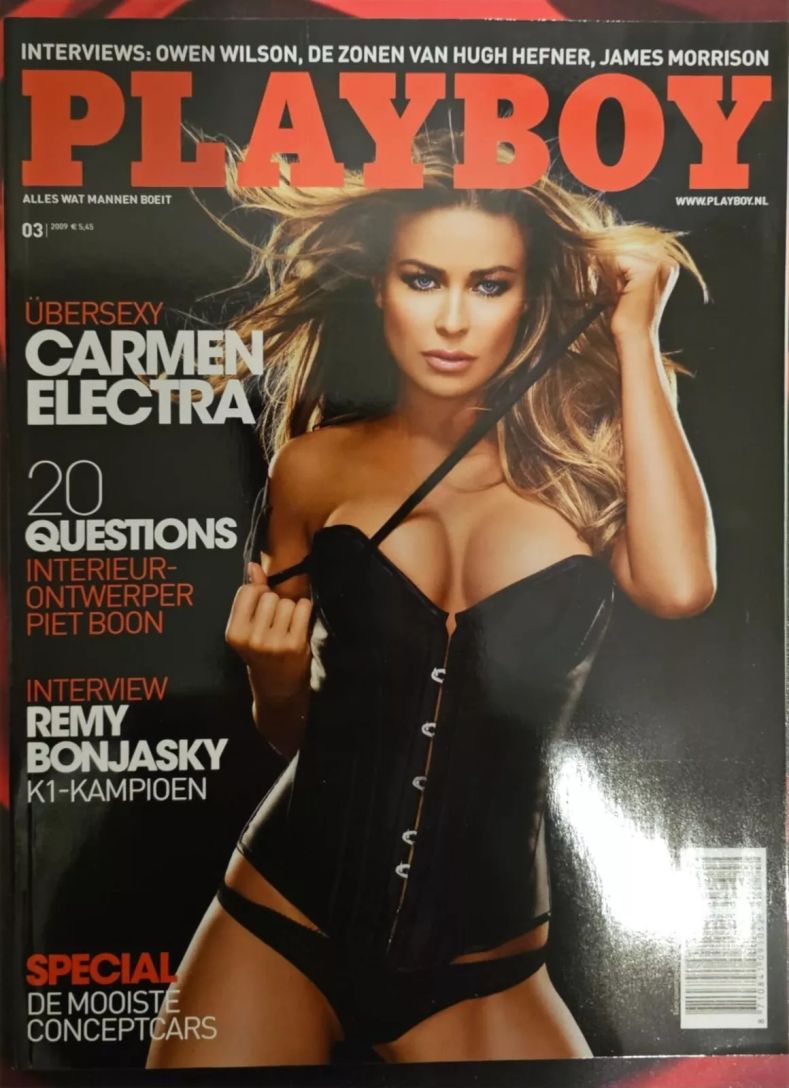 PLAYBOY NETHERLANDS magazine side cover  March 2009