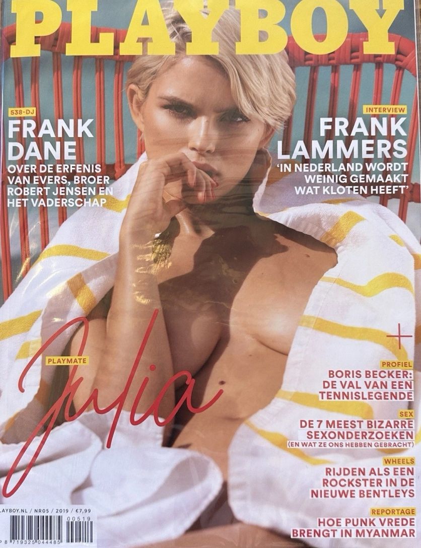 PLAYBOY NETHERLANDS magazine side cover  May 2019