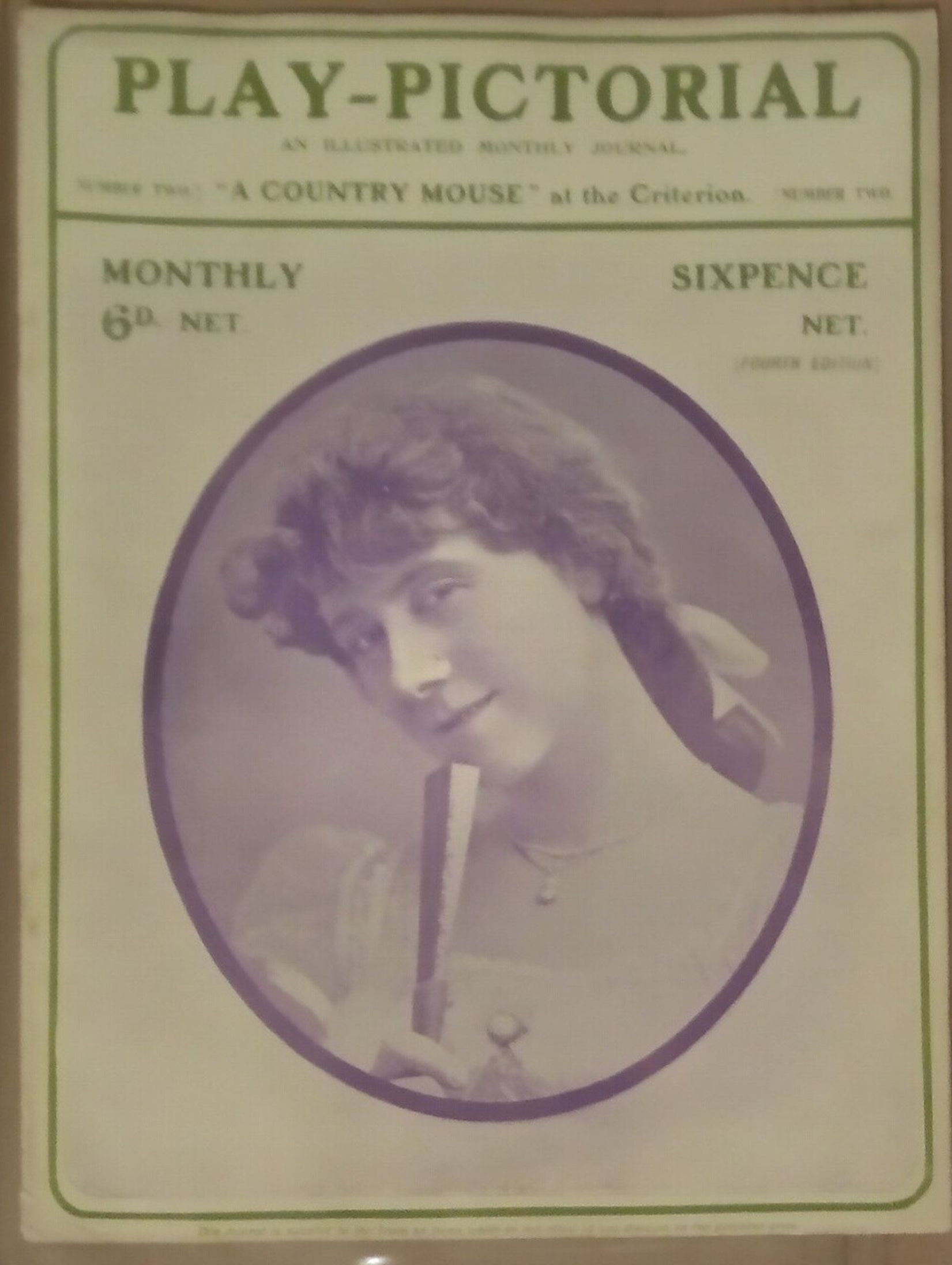 PLAY PICTORIAL magazine side cover Issue 2   1902