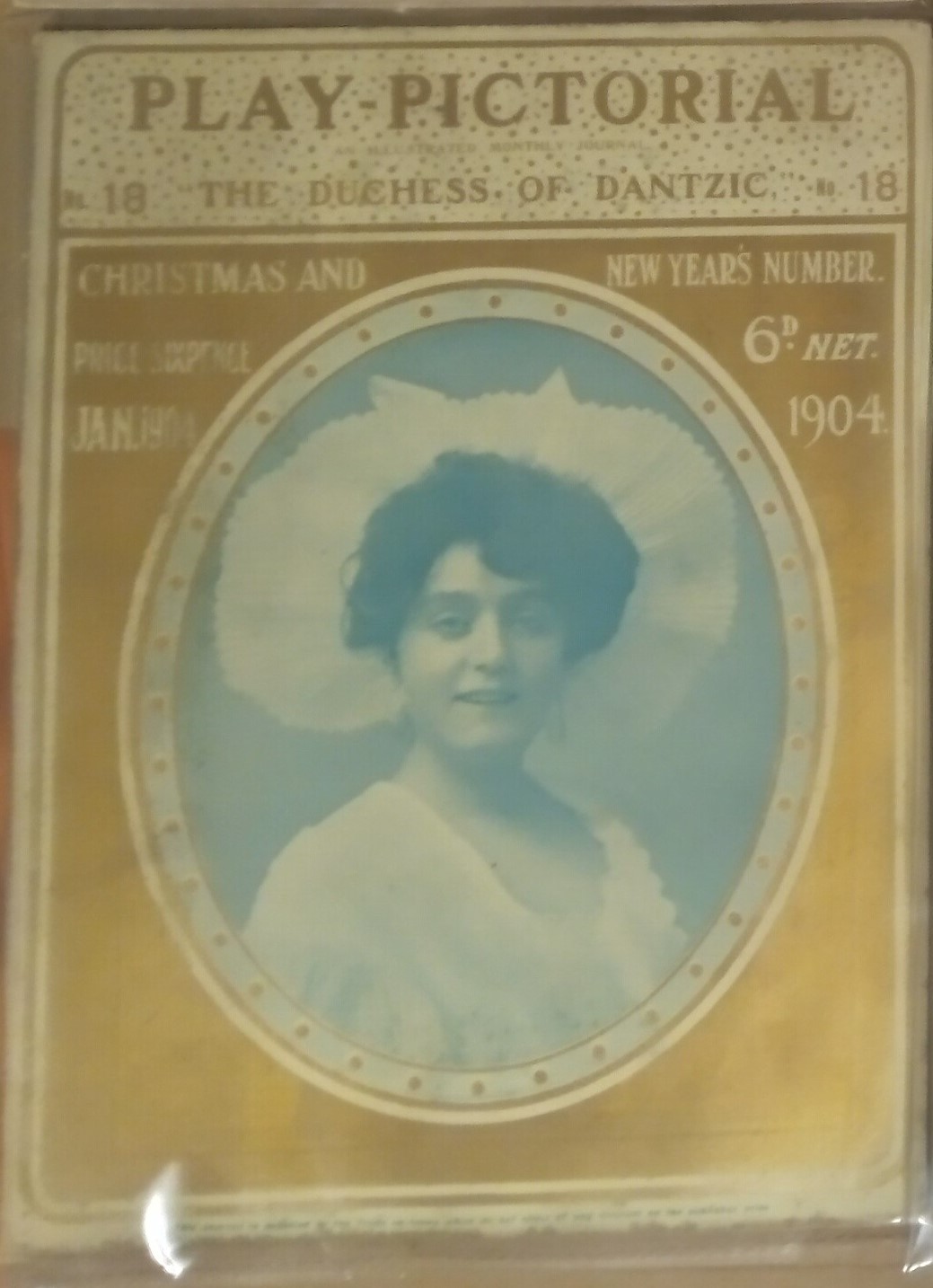 PLAY PICTORIAL magazine side cover Issue 18   1905