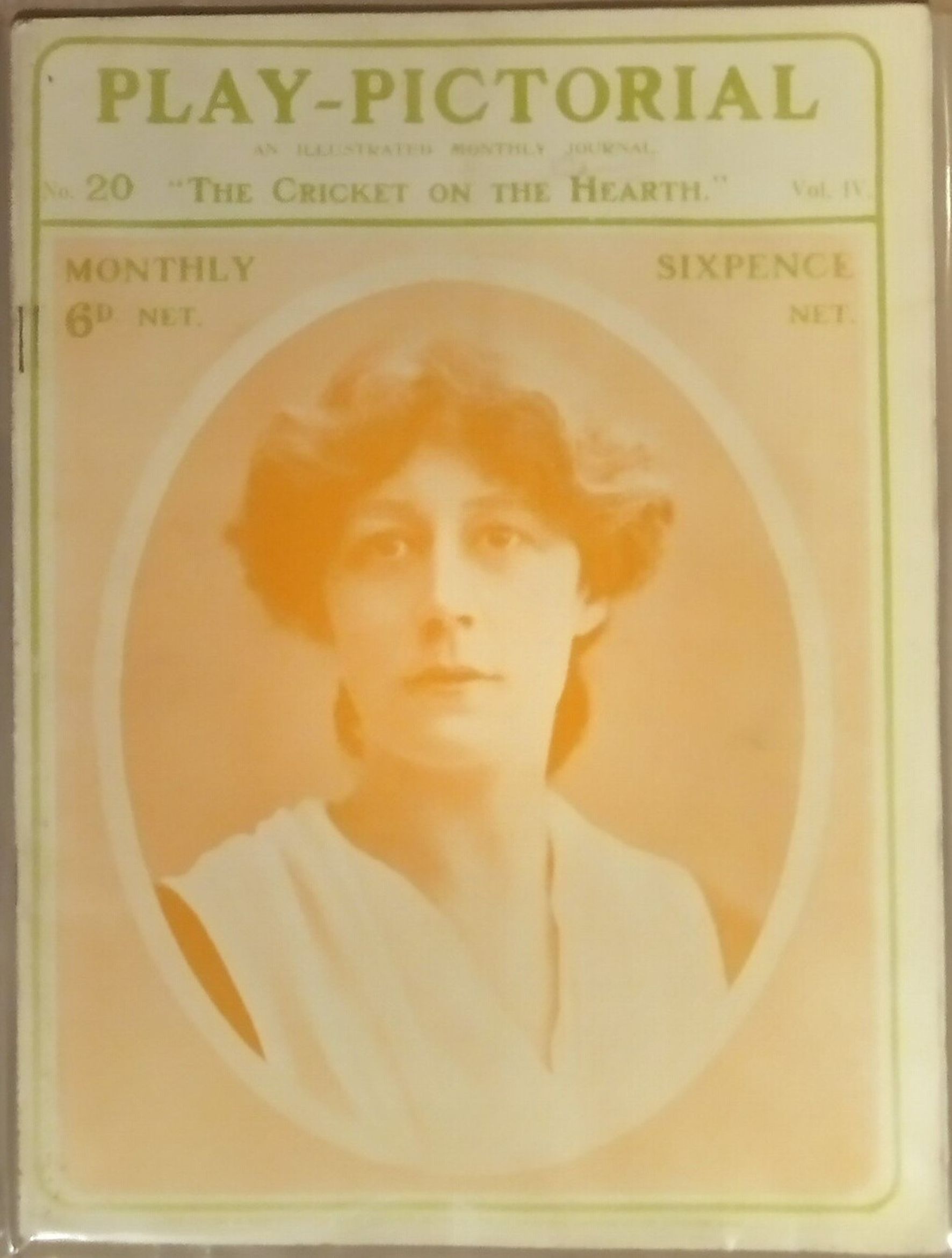 PLAY PICTORIAL magazine side cover Issue 20  Vol 4   1905