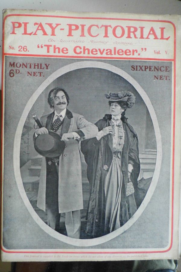 PLAY PICTORIAL magazine side cover Issue 26  Vol 5   1905
