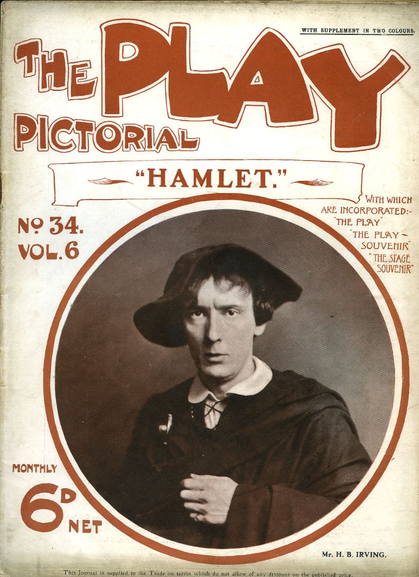 PLAY PICTORIAL magazine side cover Issue 34  Vol 6   1905
