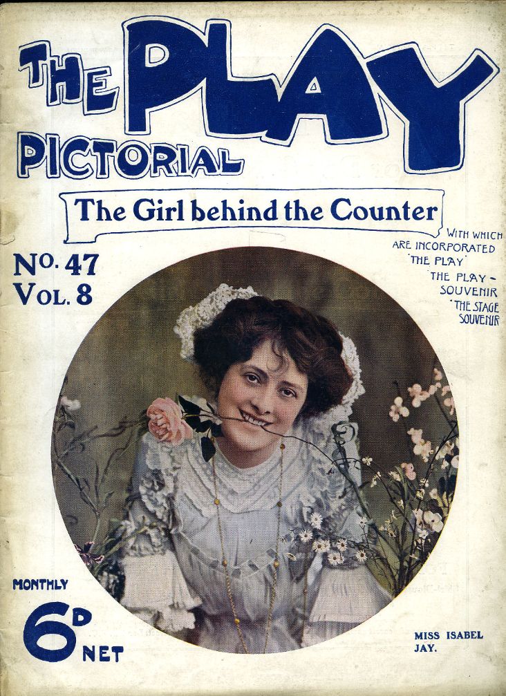 PLAY PICTORIAL magazine side cover Issue 47   1906