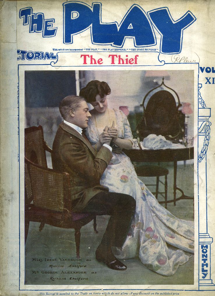 PLAY PICTORIAL magazine side cover Issue 67   1907