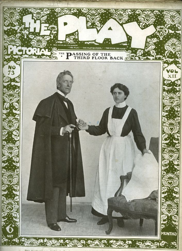 PLAY PICTORIAL magazine side cover Issue 73   1908