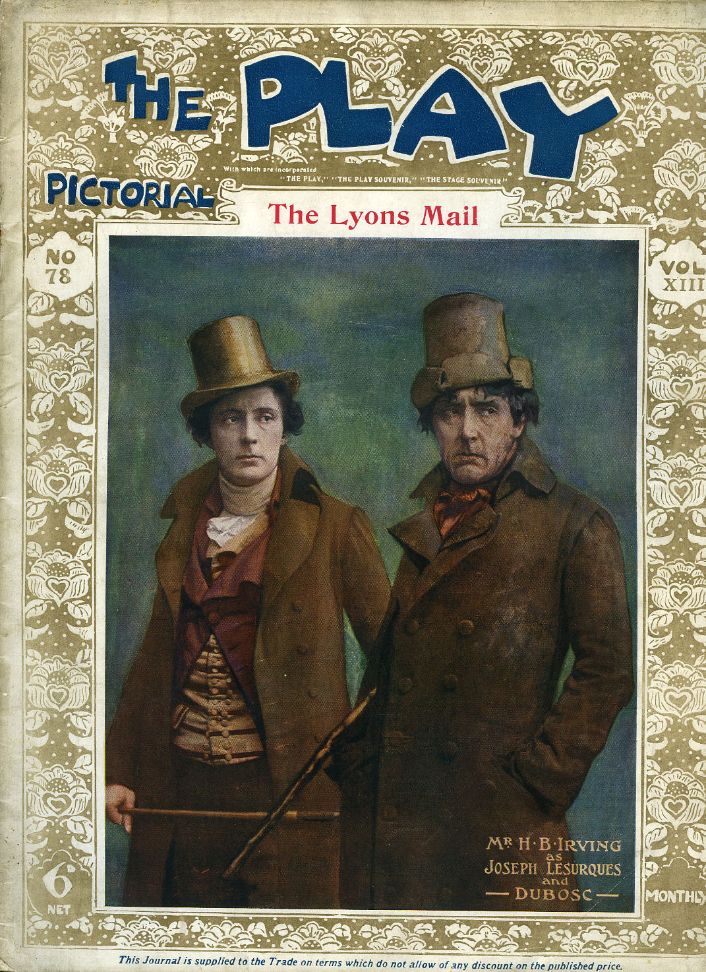 PLAY PICTORIAL magazine side cover Issue 78   1908