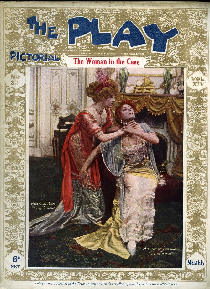 PLAY PICTORIAL magazine side cover Issue 83   1909
