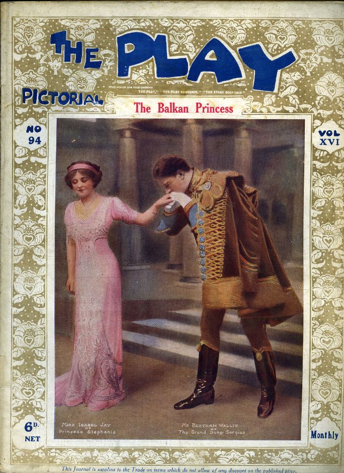 PLAY PICTORIAL magazine side cover Issue 94   1910