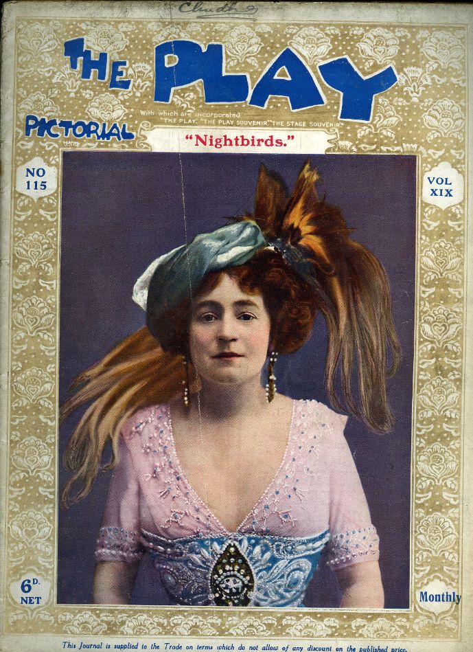 PLAY PICTORIAL magazine side cover Issue 115  Vol 19 No  115   1911