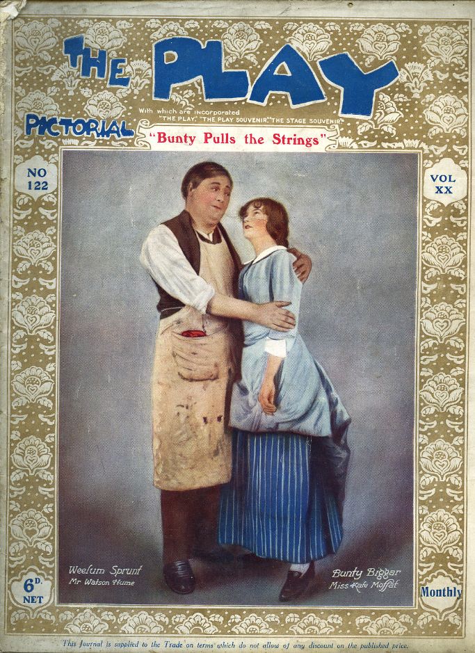 PLAY PICTORIAL magazine side cover Issue 122   1912