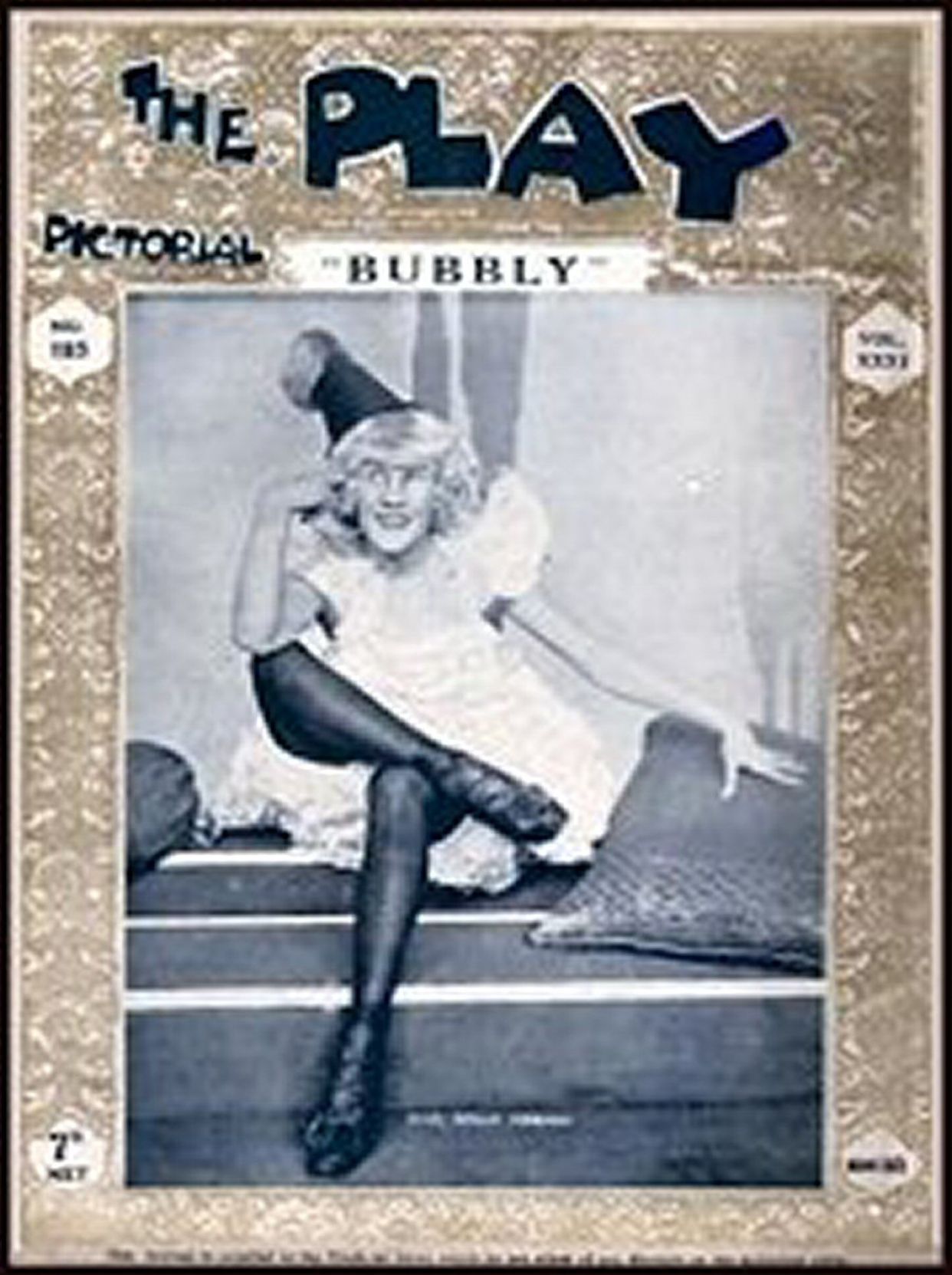 PLAY PICTORIAL magazine side cover Issue 185   1917