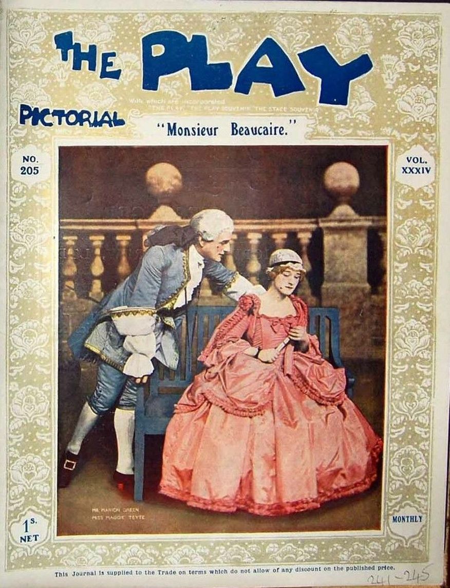PLAY PICTORIAL magazine side cover Issue 205   1919