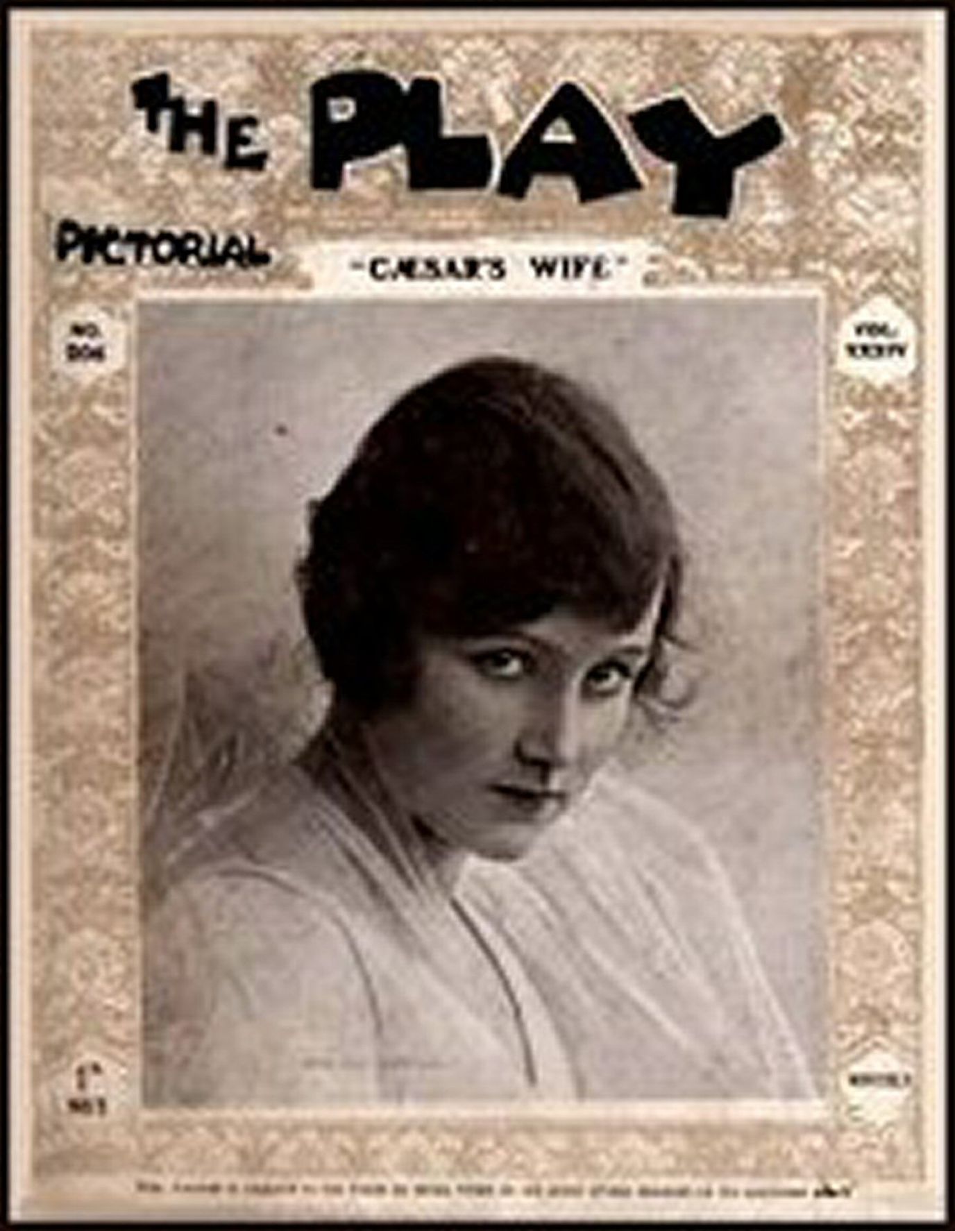 PLAY PICTORIAL magazine side cover Issue 206   1919